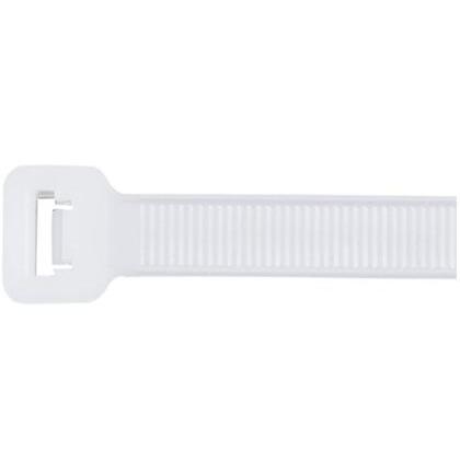 Cable Tie, Standard, 7.6" Long, Nylon, Natural Color, 100/Pack