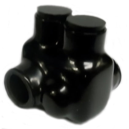 Multi-Tap Connector, Insulated, 6 - 3/0 AWG, 2-Port, Opposite Sides, Black
