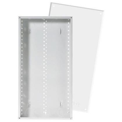 28" Enclosure with Screw-On Door, 28.1" H x 14.3" W x 3.7" D, White
