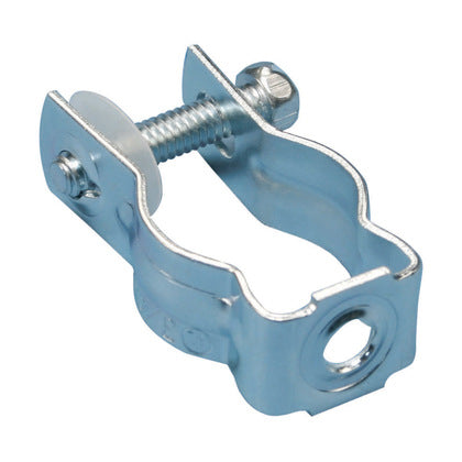 Rigid Conduit Hanger with Bolt, 1-1/2" Diameter, 5/16" Bolt Hole, Steel/Electroglavanized