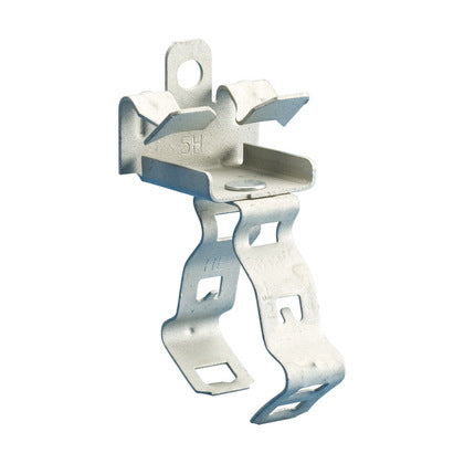 Flange- Mount Conduit Clip, Type: Hammer-On, 3/4" Conduit, Steel