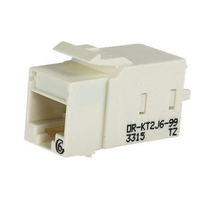 Category 6 Keystone Jack, White