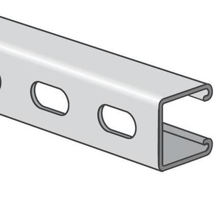 Deep Strut - Elongated Holes, Stainless Steel 304, 1-5/8" x 1-5/8" x 10'
