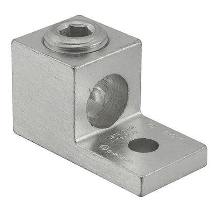 Mechanical Lug, 1-Hole, Aluminum, (1) 14 - 2 AWG CU/AL, 1/4" Stud Size