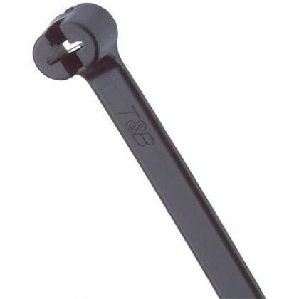 Cable Tie, Standard, 7.31" Long, UV Nylon, Black, 100/Pack