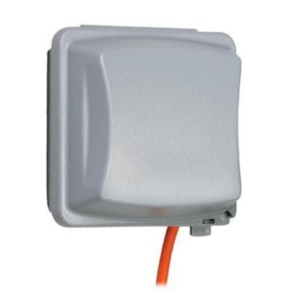 Weatherproof-In-Use Cover, 2-Gang, Universal, Vertical, Polycorbonate, Gray