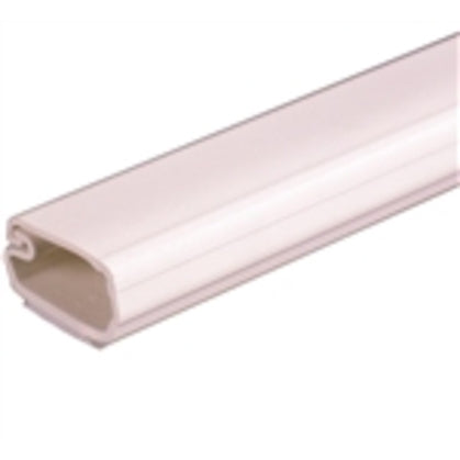 Non-Metallic Surface Raceway, One-Piece, Hinged, 1" x 6', Ivory