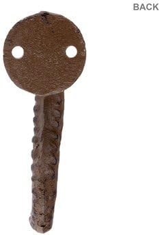 PAM'S GLAM Iron Wall Coat Hook, Octopus Tentacle, Brown