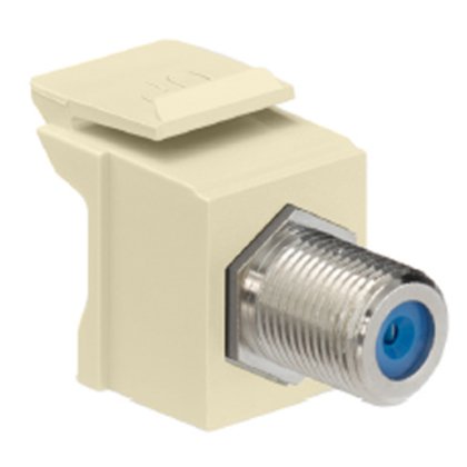 F-Type Adapter, Light Almond, Nickle Plated