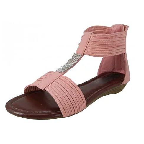 PINK PASSION RHINESTONE GLADIATORS