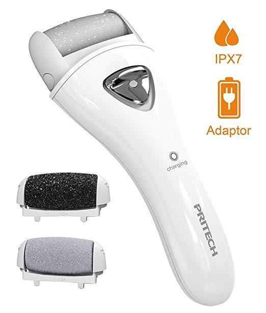 Electric Foot Callus Removers Rechargeable, Portable Electronic Foot File Pedicure Tools, Electric Pedicure Kit, Professional Pedi Feet Care Perfect for Dead, Hard Cracked Dry Skin - Adapter Charging - NORTH FIRST PLUS, LLC