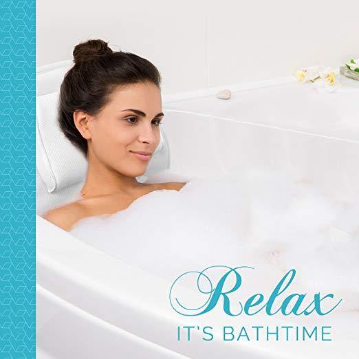 ComfySure Full Body Spa Bath Mattress Pillow - Soft Quilted Bathtub Mat with Breathable 3D Mesh Layers - Comfort Head Rest - Non-Slip Suction Cups - 48" x 15" - NORTH FIRST PLUS, LLC