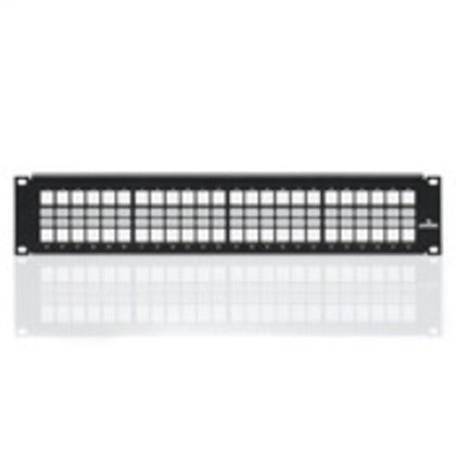 Patch Panel, QuickPort, 48-Port, 2RMU, 3.5" H x 19" W