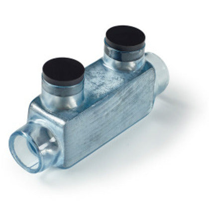 Multi-Tap Connector, Inline Two Port Type, 250 MCM - 6 AWG