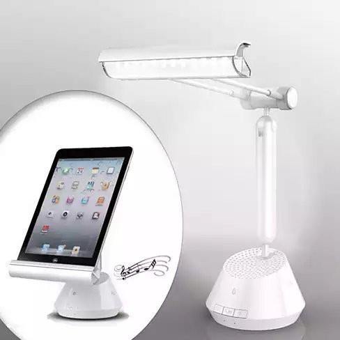 3 in 1 iPad and Tablet Stand with LED Lamp and Bluetooth Speaker - NORTH FIRST PLUS, LLC