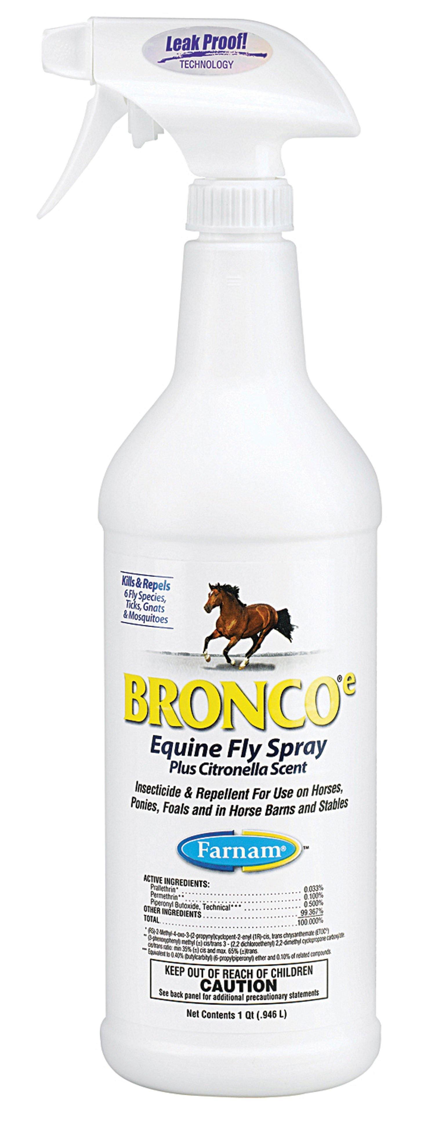 Bronco E Equine Fly Spray Plus Citronella Scent - NORTH FIRST PLUS, LLC