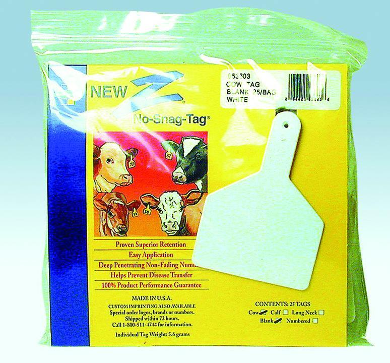 Z Tags Blank Ear Tags - NORTH FIRST PLUS, LLC