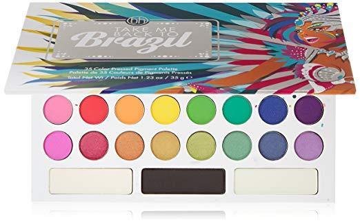 BH Cosmetics Pressed Pigment Eyeshadow Palette, Take Me Back To Brazil - NORTH FIRST PLUS, LLC