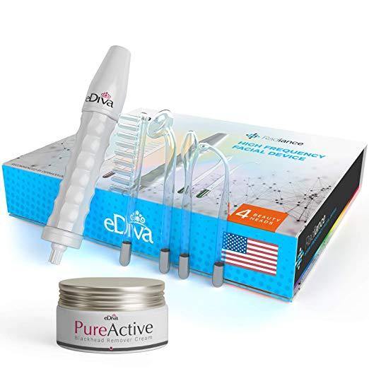 Portable High Frequency Skin Tightening Acne Spot Wrinkles Remover by eDiva Beauty Therapy Puffy Eyes Body Care Facial Machine - NORTH FIRST PLUS, LLC