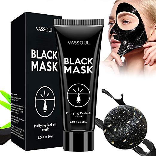 VASSOUL AK-71AN2452CSS-BMA-0009 Blackhead Remover Mask, Peel Off Blackhead Mask, Black Mask - Deep Cleansing Facial Mask for Face & Nose, 50g - NORTH FIRST PLUS, LLC