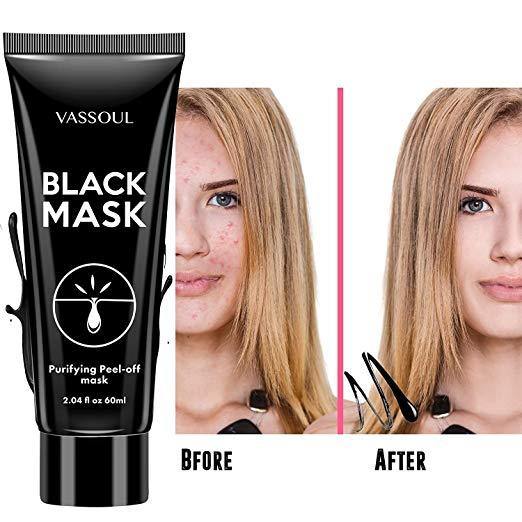 VASSOUL AK-71AN2452CSS-BMA-0009 Blackhead Remover Mask, Peel Off Blackhead Mask, Black Mask - Deep Cleansing Facial Mask for Face & Nose, 50g - NORTH FIRST PLUS, LLC