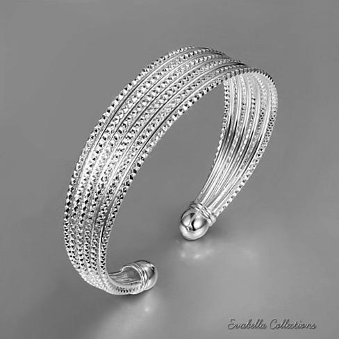 Alisa Diamond Cut Italian Design Rope Bracelet by Evabella