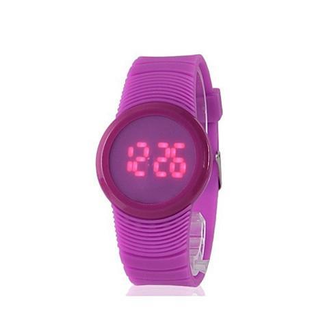 Face Off LED Touch Sensor Watch in Round Dial