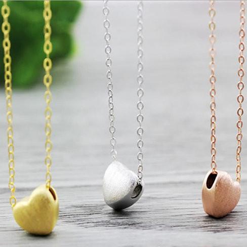 Weathered Heart Pendant & Necklace by Evabella Collections