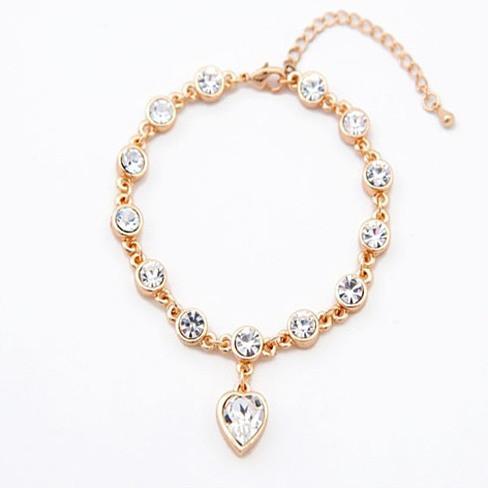 Happy Heart - Clear & Colorful Crystals Bracelet