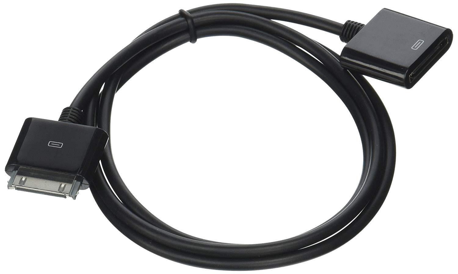 BlastCase 30-pin Male to Female Dock Extender for iPod and iPhone - Black Extension Cable (4 feet) - NORTH FIRST PLUS, LLC