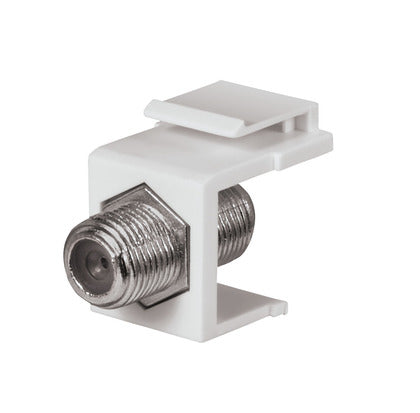 Keystone F-Connectors, White (10PK)
