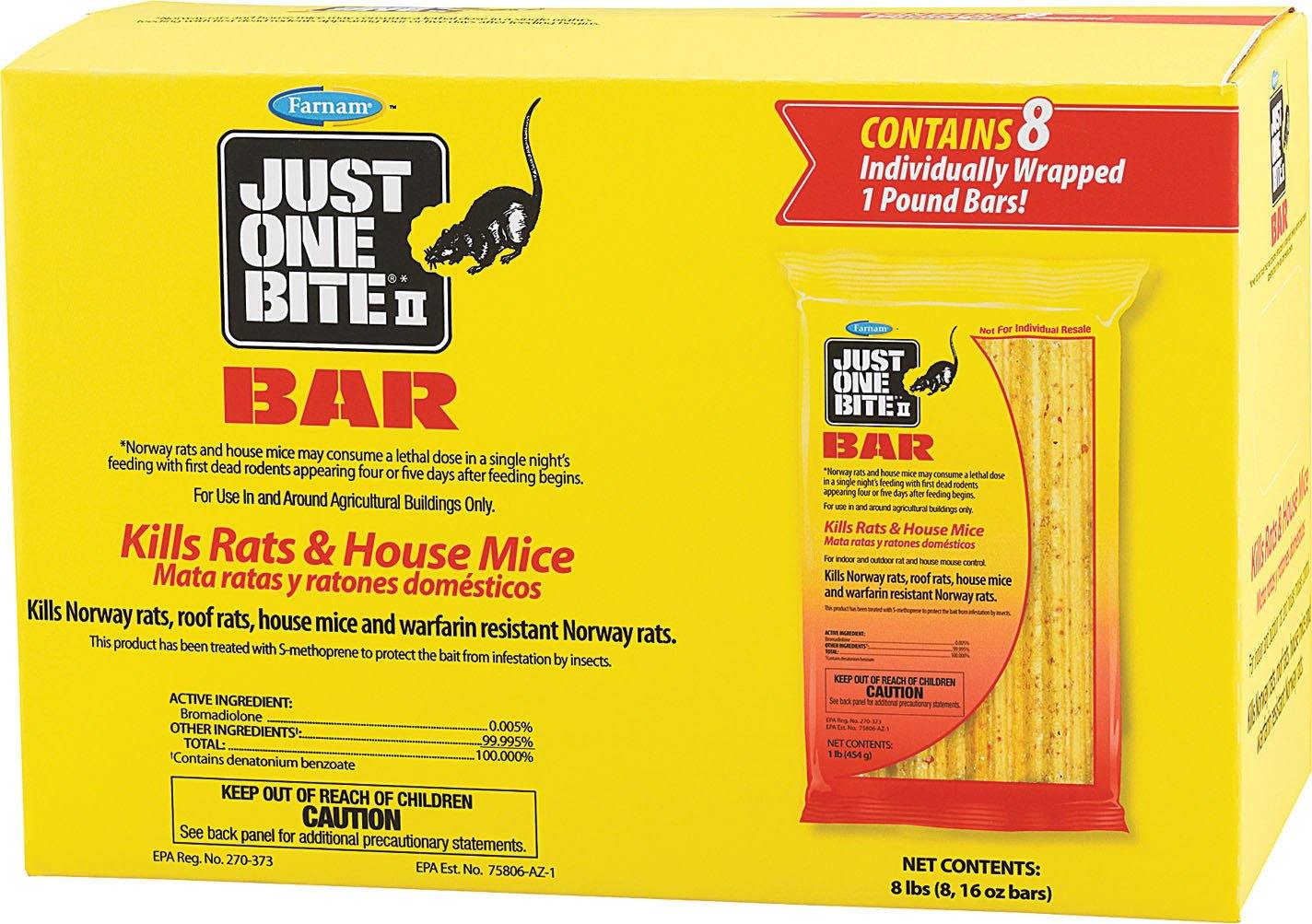 Just One Bite Ii Bars Mice And Rat Killer - NORTH FIRST PLUS, LLC