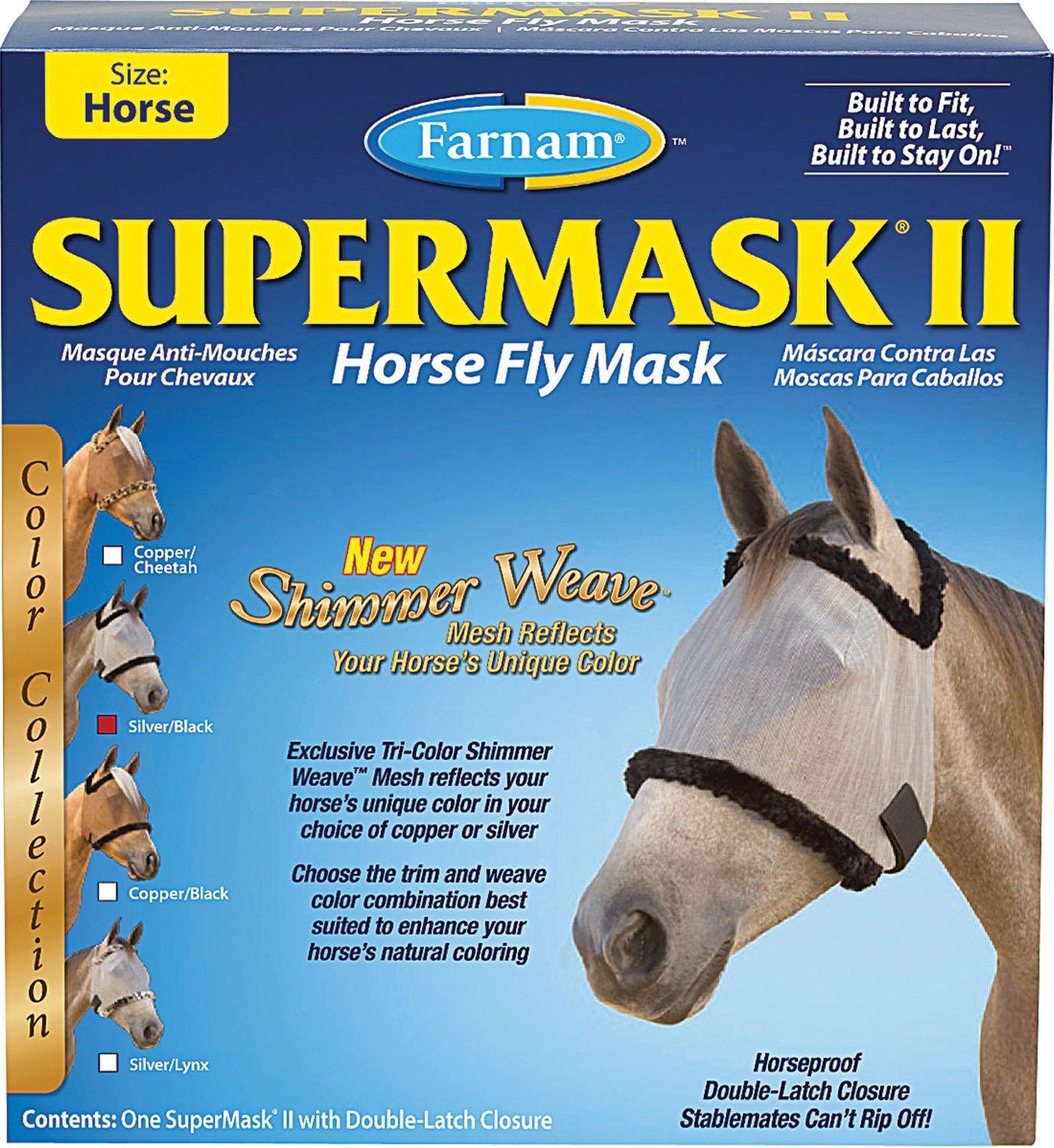 Supermask Ii Colored Horse Fly Mask Without Ears - NORTH FIRST PLUS, LLC