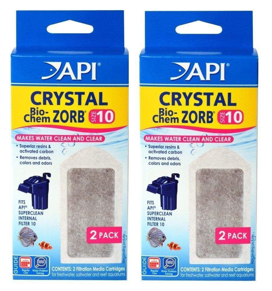 API Crystal Bio-Chem Zorb Internal Filter Cartridge (2x2 Pack) Size 10-783C - NORTH FIRST PLUS, LLC