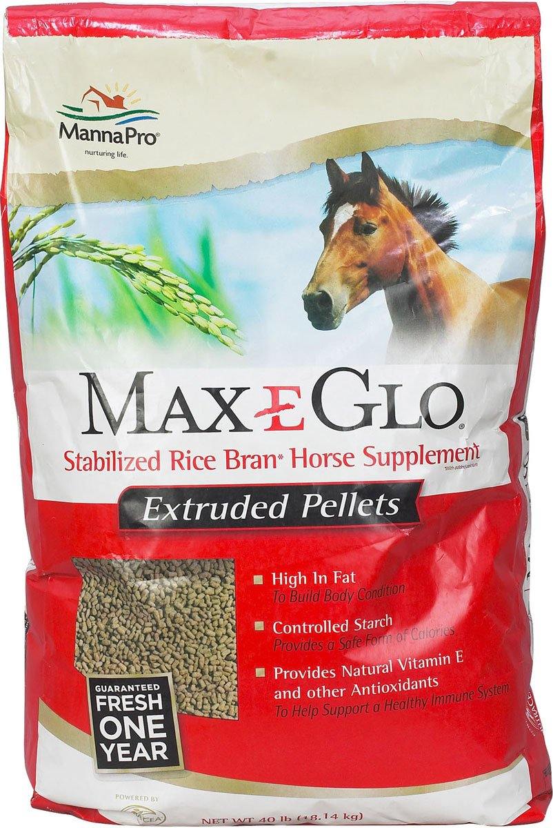 Max-e-glo Rice Bran Pellet Supplement For Horses - NORTH FIRST PLUS, LLC