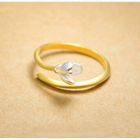 Just Be Mine Roman Gold Antique Ring on Sterling Silver