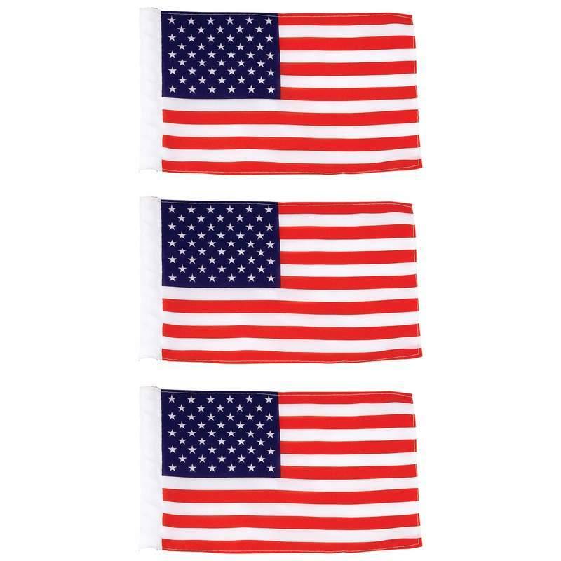 3pc Motorcycle Replacement USA Flags - NORTH FIRST PLUS, LLC