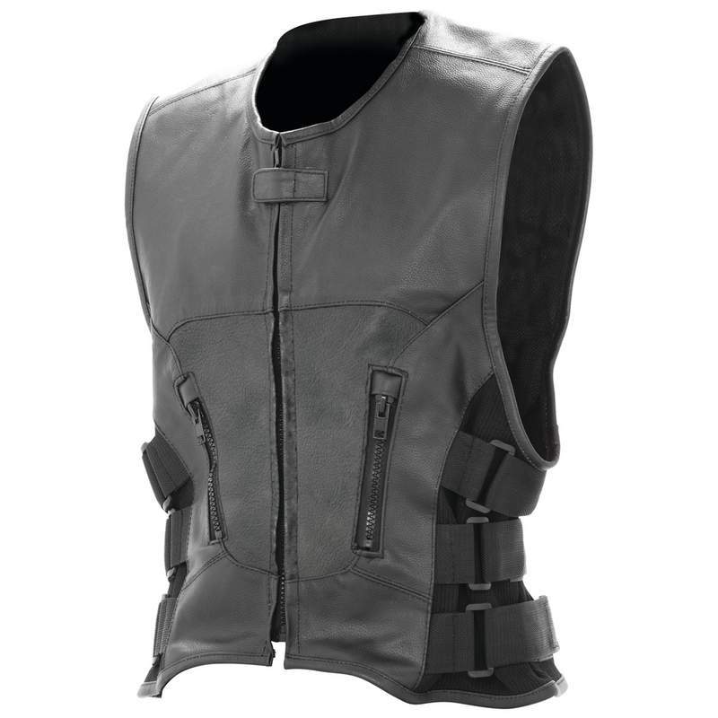 Solid Genuine Buffalo Leather Vest