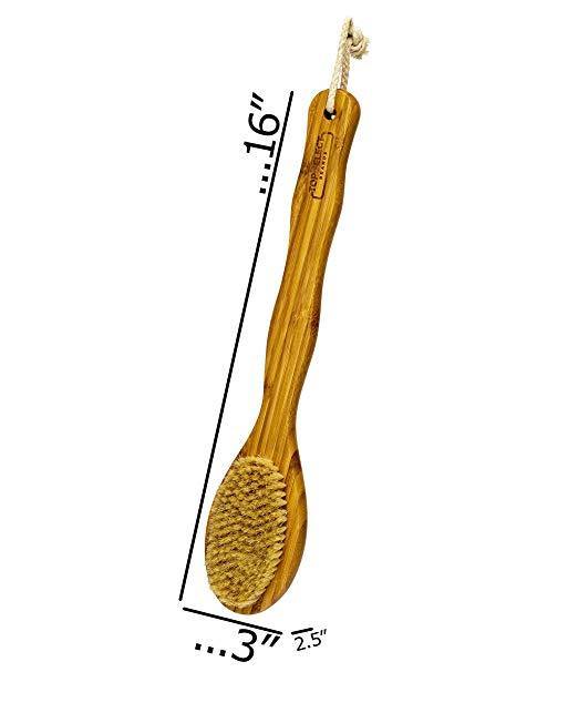 TOP SELECT BRANDS Premium Natural Bamboo Shower Bath Brush - NORTH FIRST PLUS, LLC