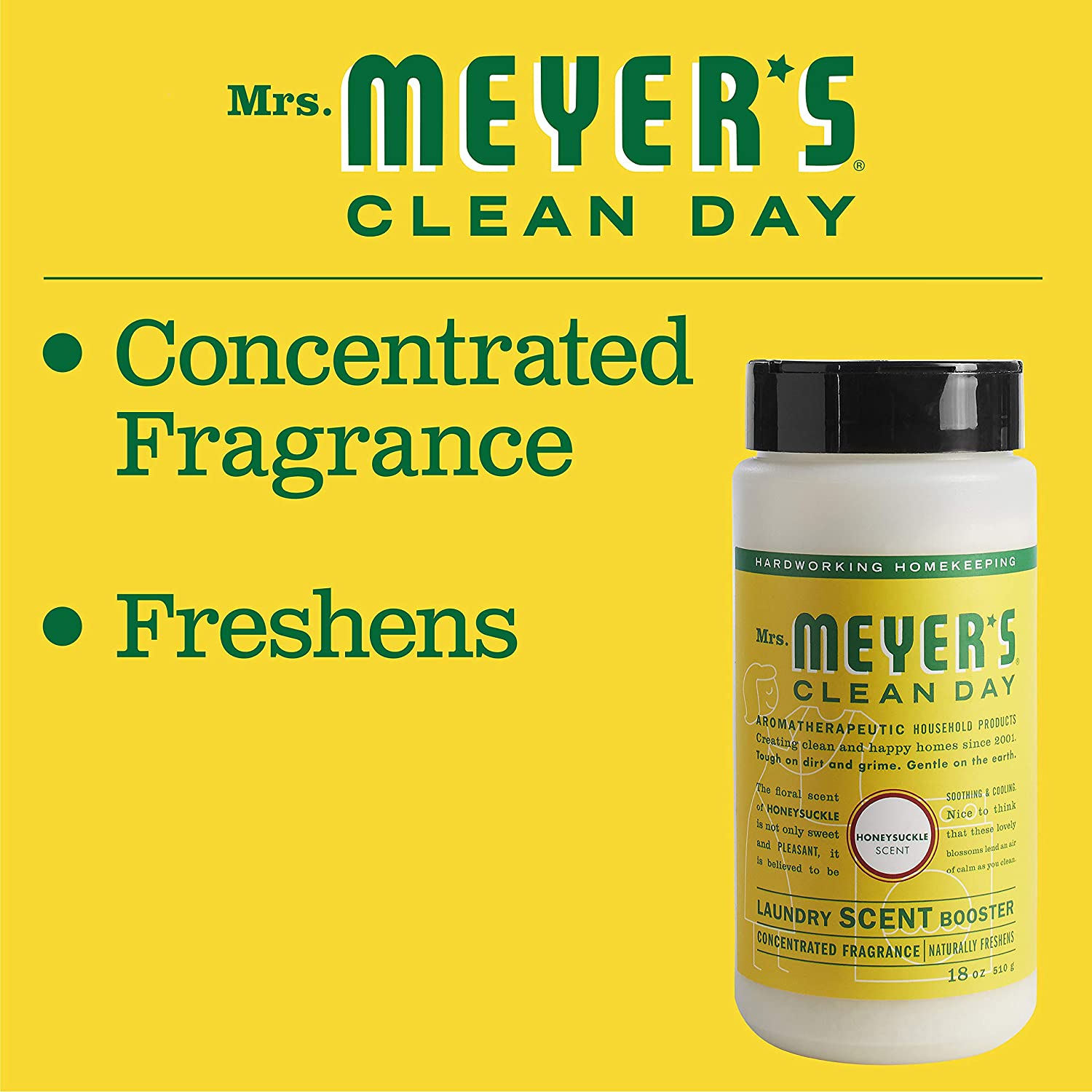 Mrs.MEYER'S® CLEAN DAY Honeysuckle Laundry Scent Booster, 18 oz / 510 g
