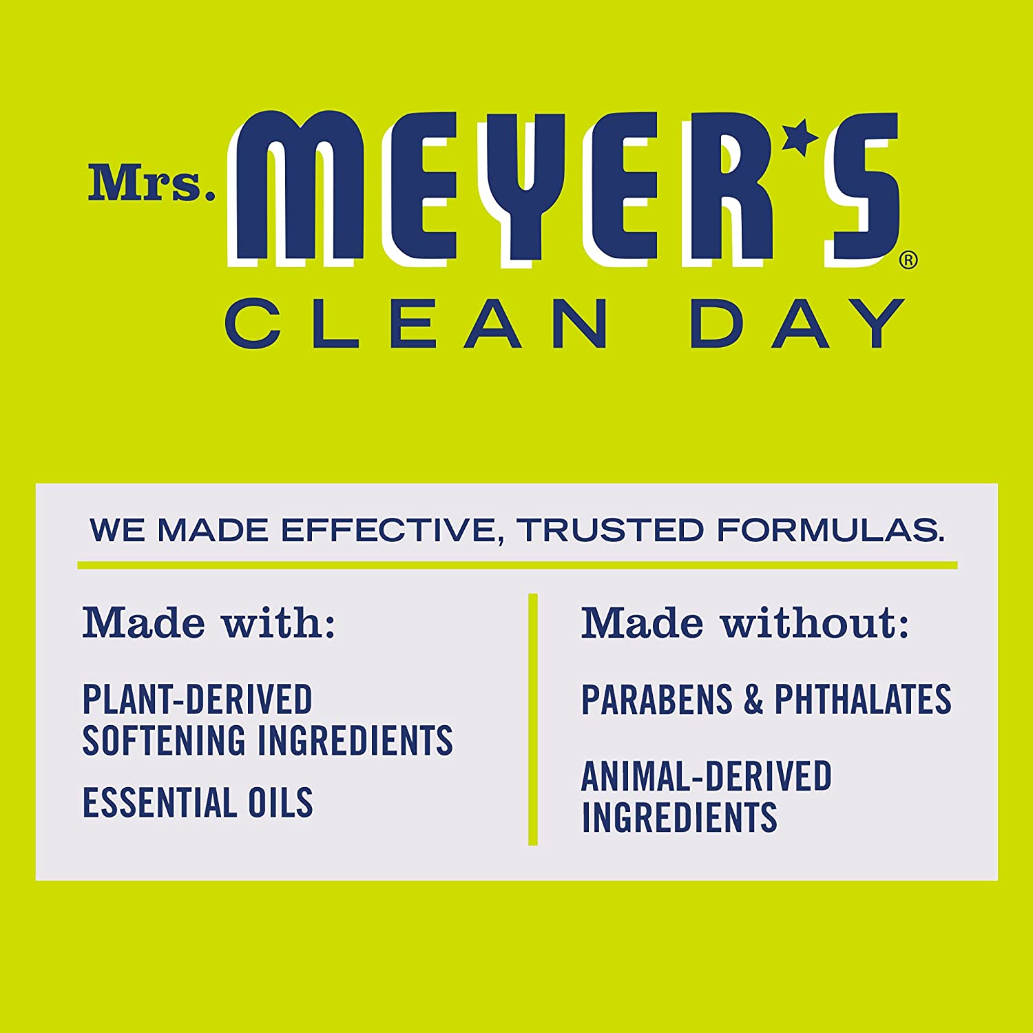 Mrs.MEYER'S® CLEAN DAY Lemon Verbena Dryer Sheets, 80 Paper Sheets  9oz / 589g