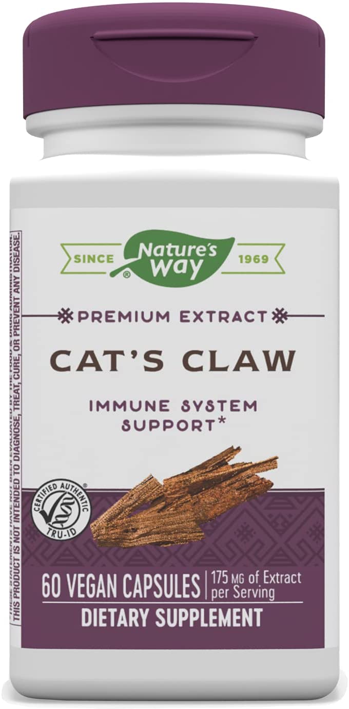 NATURE'S WAY® STANDARDIZED CAT'S CLAW EXTRACT Immune System Support, 60 Capsules