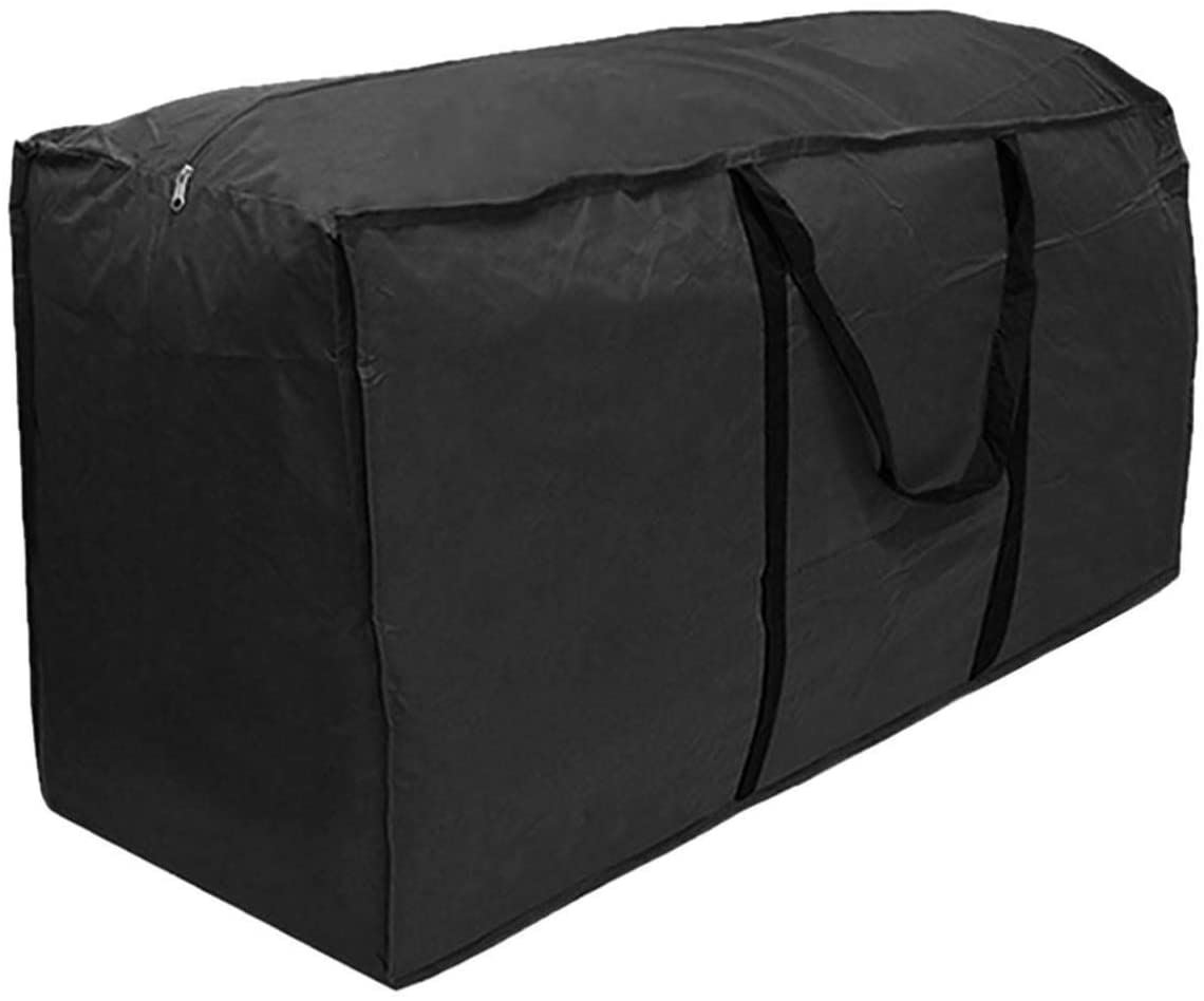 SHENRONGTONG Garden Furniture Cushion Storage Bag Black, 68" x 30" x 20"
