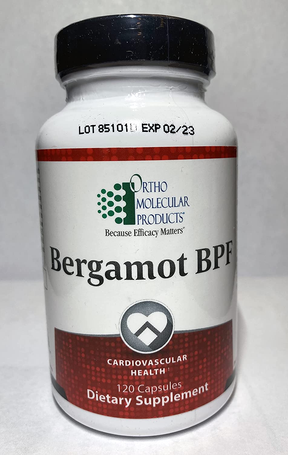 ORTHO MOLECULAR PRODUCTS Bergamot BPF, 120 Capsules