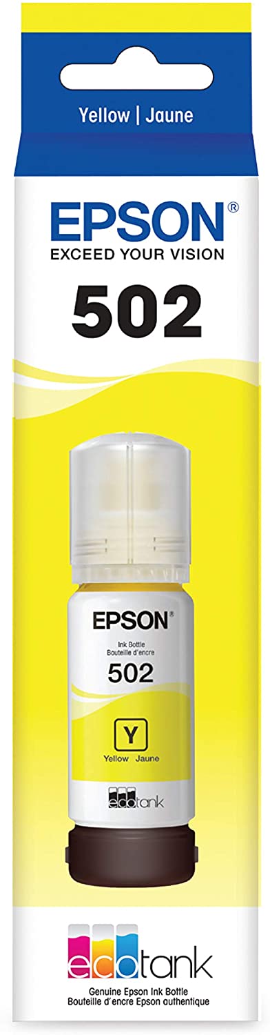 EPSON® T502, Yellow Ink Bottle, T502420-S