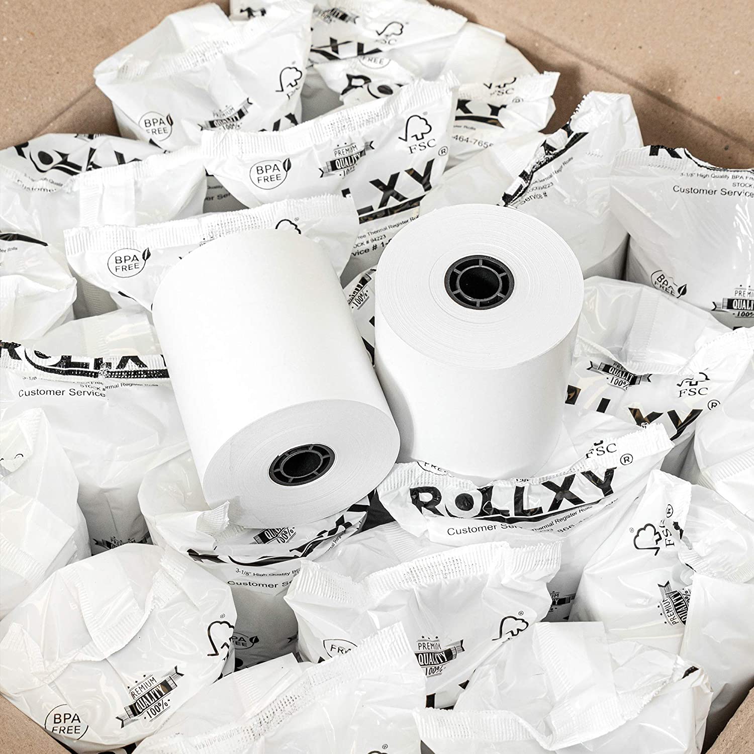 Generic 3 1/8" X 230' THERMAL PAPER (50 ROLLS/CASE) by ROLLXY™