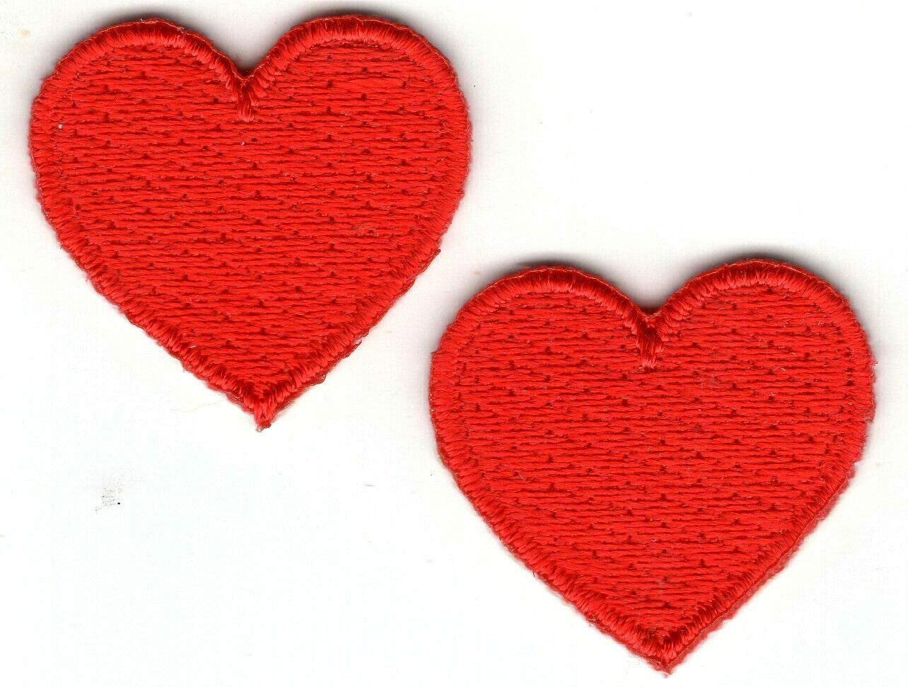 RED HEARTS Patch Sticker for Clothing, 2-Pack