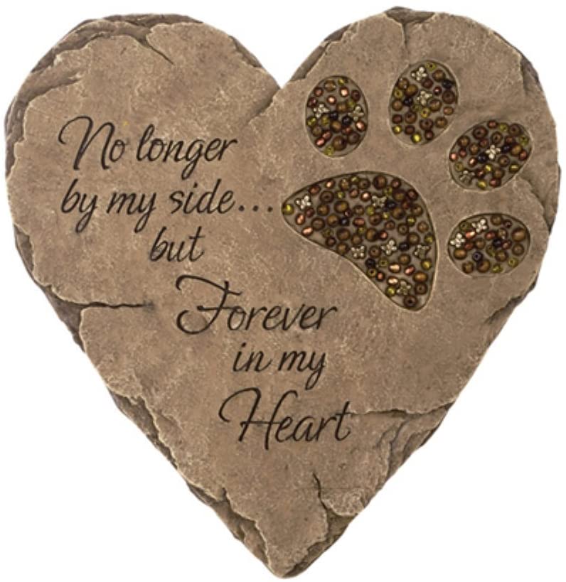 CARSON No longer by my side... but forever in my heart. Pet Memorial Artificial Garden Stone
