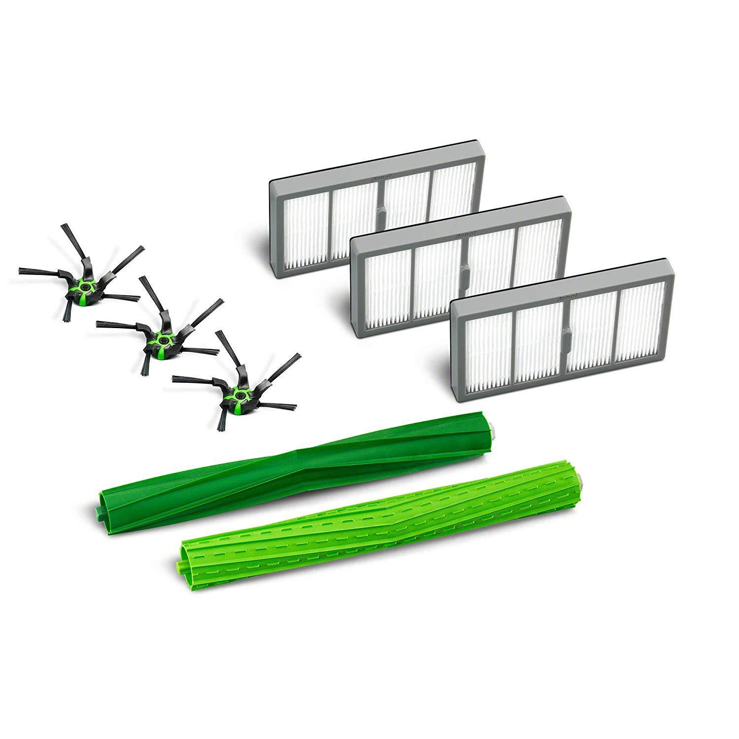 iRobot Authentic Replacement Parts- Roomba s Series Replenishment Kit, (3 filters, 3 Corner Brushes, 1 Set of Multi-Surface Rubber Brushes) - NORTH FIRST PLUS, LLC