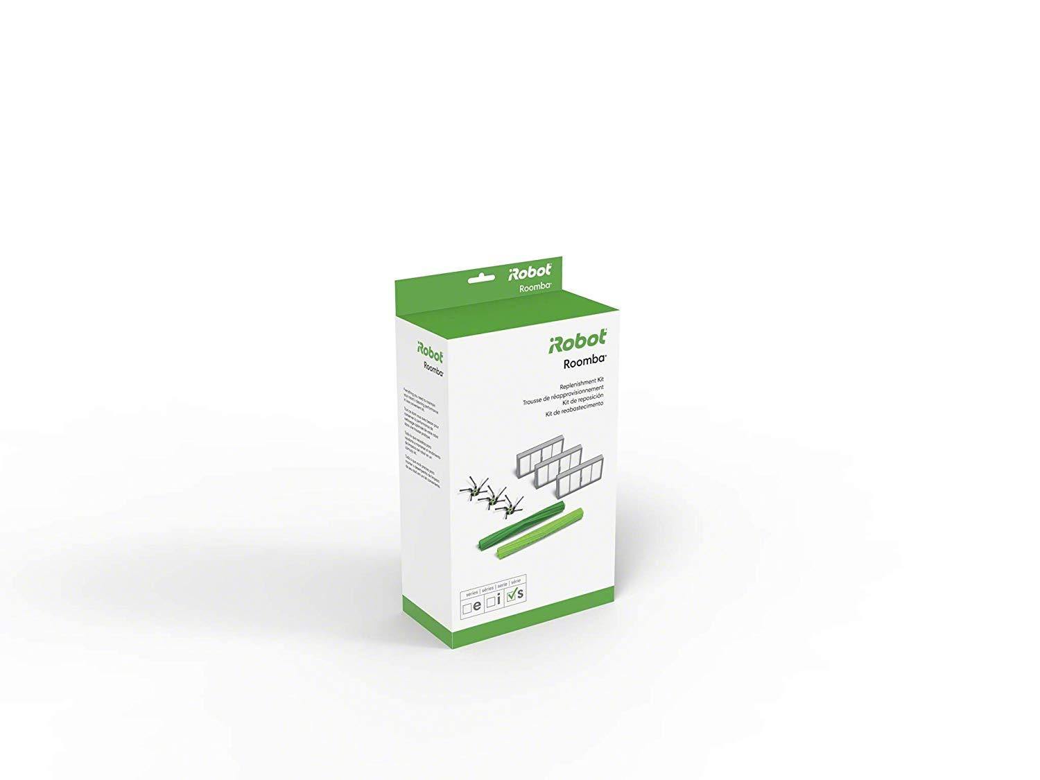 iRobot Authentic Replacement Parts- Roomba s Series Replenishment Kit, (3 filters, 3 Corner Brushes, 1 Set of Multi-Surface Rubber Brushes) - NORTH FIRST PLUS, LLC